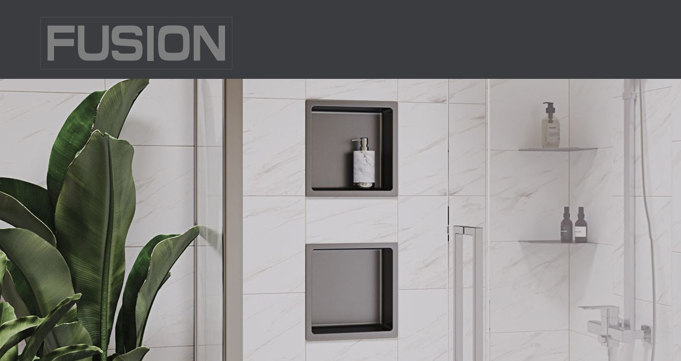 Fusion - Shower Niche Stainless Steel 12" x 12"